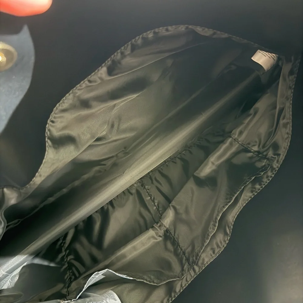 NWT Victoria’s Secret Black Faux Leather Purse Tote Bag Large